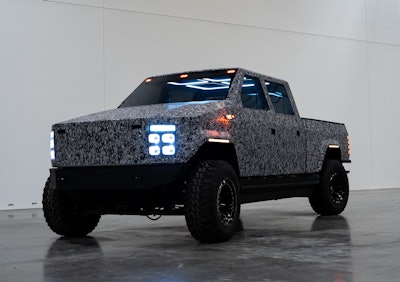 The ATLIS XT work truck offers up to 500 miles of range and a fast 15-minute charge time.