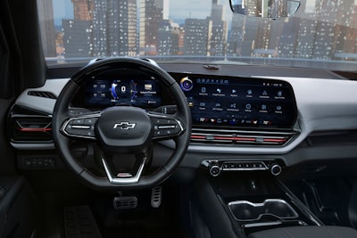 Plenty to see with the 17-inch infotainment screen and the 11-inch driver display on the 2024 Chevy Silverado RST.