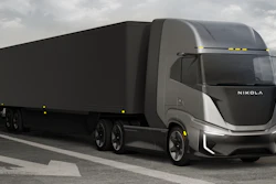 Nikola Tre parked in lot