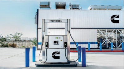 Cummins' new subsidiary Accelera markets electrolyzers that produce hydrogen onsite at 60 locations around the globe, however they do not provide the station.