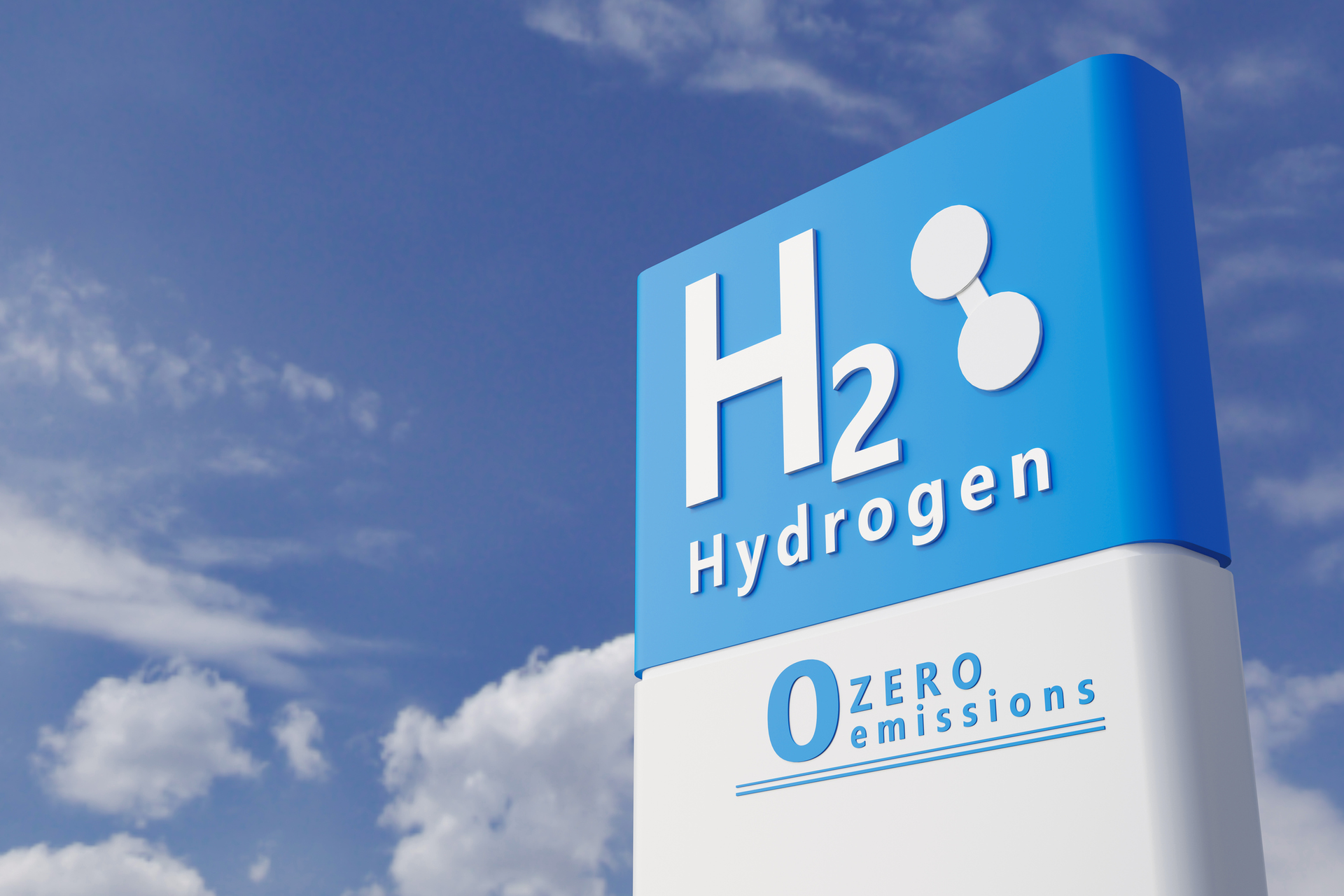hydrogen zero emissions sign