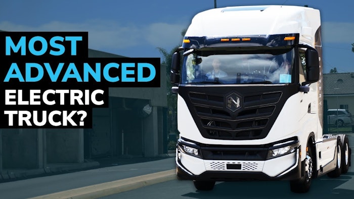Nikola electric shop semi truck