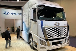 Hyundai launched its Xcient fuel cell tractor this past May at the Advanced Clean Transportation Expo in Anaheim, Calif.