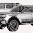 Screenshot of conceptual renderings of the electric Scout SUV and pickup shown recently at the Volkswagen Group Capital Markets Day in Hockenheimring, Germany.