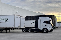 Nikola fuel cell truck and Biagi Bros. trailer