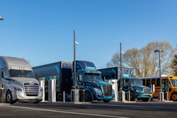 Vehicles charging at electric charging stations