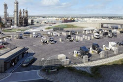 Rendering of Forum Mobility Electric Truck Charging Depot