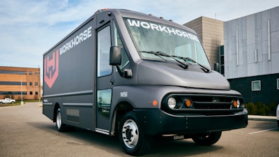 Workhorse Group van in a parking lot