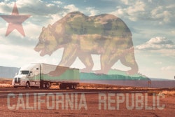 Truck and California flag
