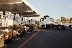 Einride's new 65-charger station in Lynwood, Calif., can charge up to 200 heavy-duty electric vehicles per day and serves the Ports of L.A. and Long Beach.