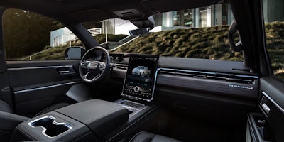 dash of 2024 Sierra EV Denali