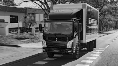 Bollinger Motors truck driving down street