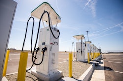A WattEV Bakersfield, California charging station.