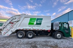 Evergreen Waste Services' Mack LR Electric garbage truck