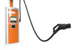 ChargePoint MCS charger on display