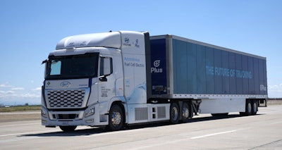 Hyundai and Plus' Level 4 autonomous hydrogen truck