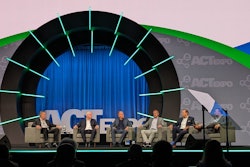 OEM truck executives sit for a panel discussion at 2024 ACT Expo