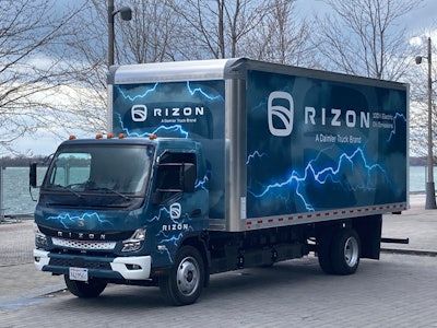 Rizon truck in the parking lot