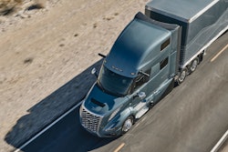 Volvo VNL 860 driving