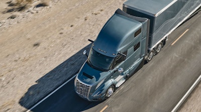 Volvo VNL 860 driving