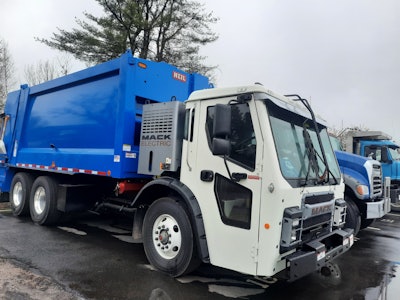 Portland Maine's Mack LR Electric refuse truck