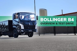 Bollinger B4 class 4 chassis cab test drive