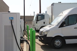 EV vehicles charging at Zeem Solutions' LAX Depot