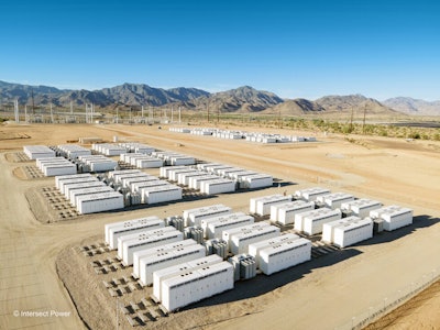 Intersect Power battery energy solar storage site
