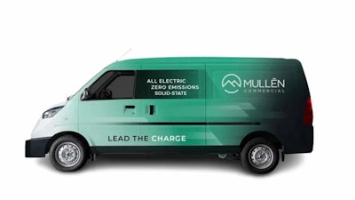 Mullen One EV cargo van with solid state batteries