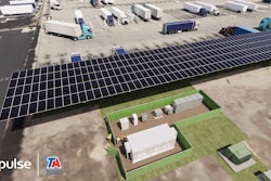 Rendering of completed TA charging site