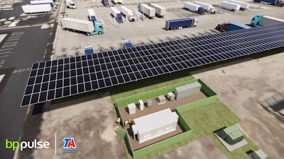 Rendering of completed TA charging site