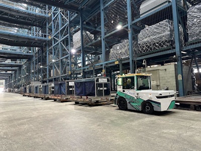 Westwell Q Tractor in a warehouse