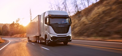 Nikola TRE FCEV driving