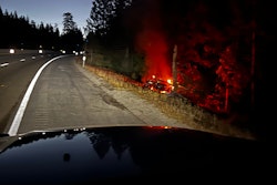 Tesla Semi fire