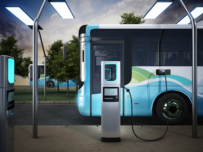 EV transit bus charging