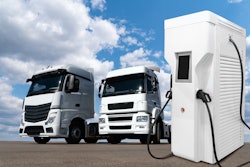 EV semi trucks charging