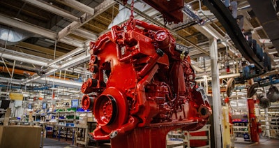 A large Cummins engine