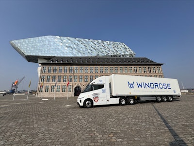 Windrose semi parked in China