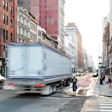 Truck in downtown New York
