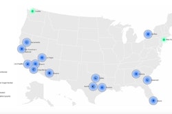 Voltera's charging infrastructure site map