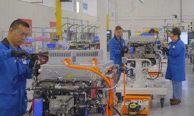 People working in a factory
