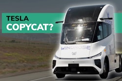 Windrose EV semi driving