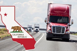 semi truck and state of California