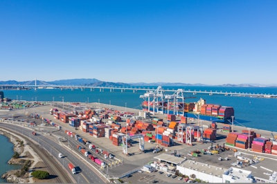 Port of Oakland birds-eye view