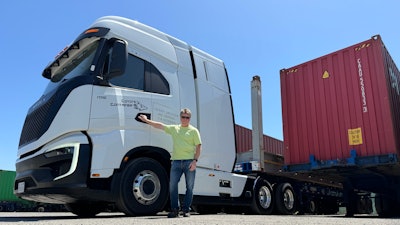 William Hall and his Nikola FCEV