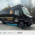 Electric UPS truck in Michigan