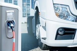 Commercial electric truck charging