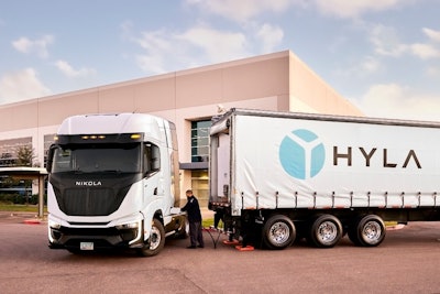 Nikola Tre FCEV refueling