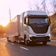 Nikola Tre semi driving