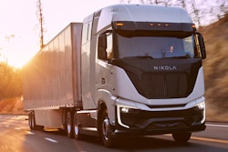 Nikola Tre semi driving